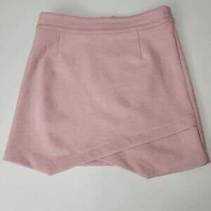 Pink Faux Suede Asymetrical Mini Skirt BB Dakota Steve Madden Size 2  NWT